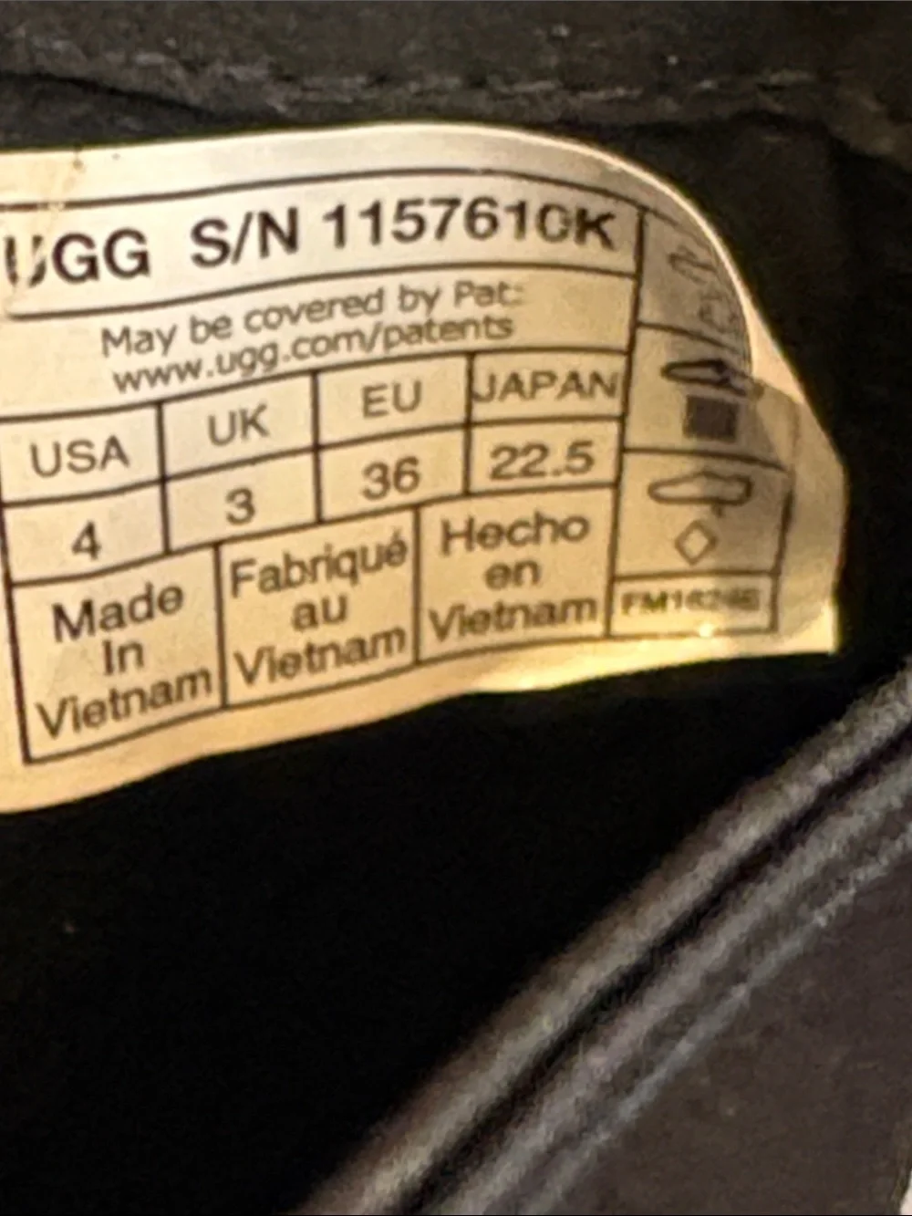 UGG Size 4 Ashton Chelsea Shine Boots Platform Chunky